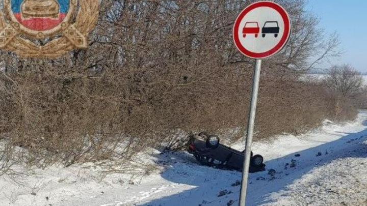 У села Ивановка перевернулась 