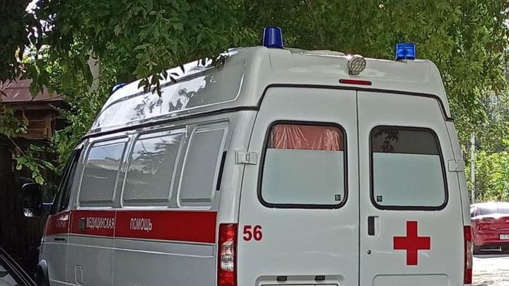 Мотоциклист опрокинулся в Алгае и попал в больницу