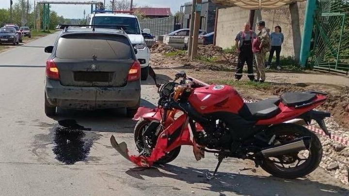 Мотоциклист попал в больницу после ДТП с иномаркой в Энгельсском районе