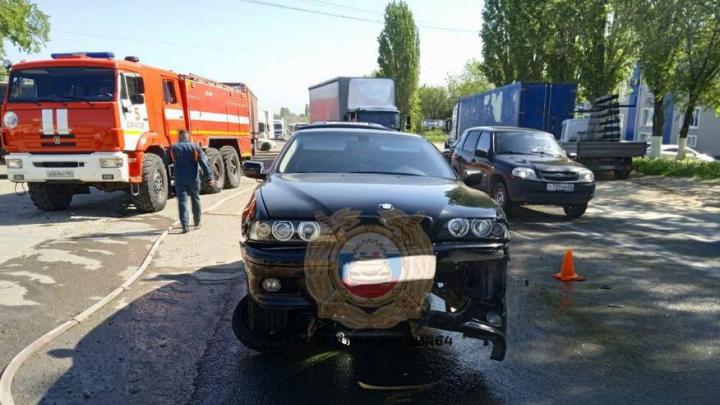 Мотоциклист пострадал в ДТП с иномаркой в Ленинском районе Саратова