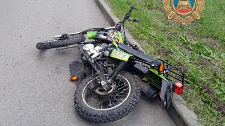 В Саратове юный мотоциклист оказался в больнице после ДТП с 