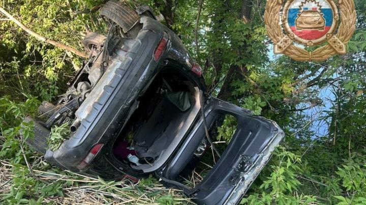 Женщина пострадала в ДТП под Марксом после съезда с дороги