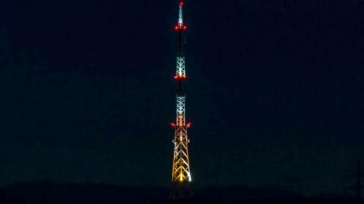 Саратовская телебашня окрасится в цвета Георгиевской ленты
