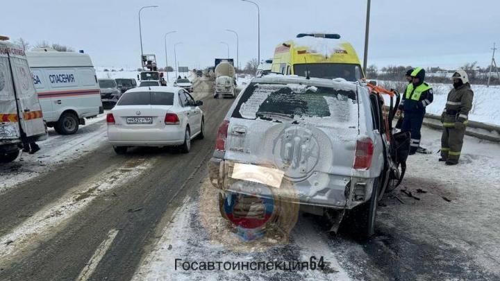 Женщина пострадала в ДТП в Гагаринском районе Саратова