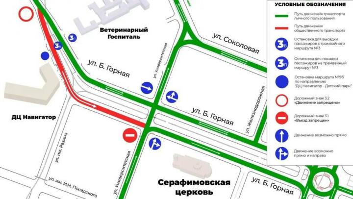 На Большой Горной в Саратове изменили схему движения