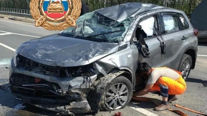 Женщина пострадала в ДТП в Саратовской области