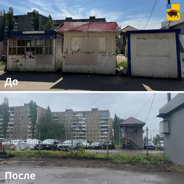 В Энгельсе продолжают сносить незаконные ларьки и рекламу - демонтированы десятки объектов