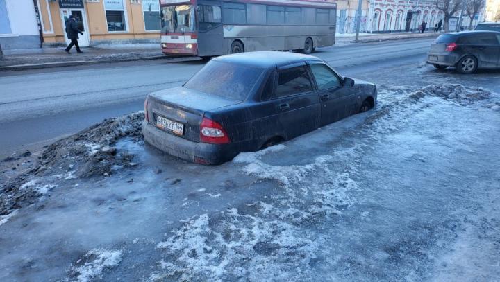В Саратовской области из-за непогоды ограничили движение на двух федеральных трассах