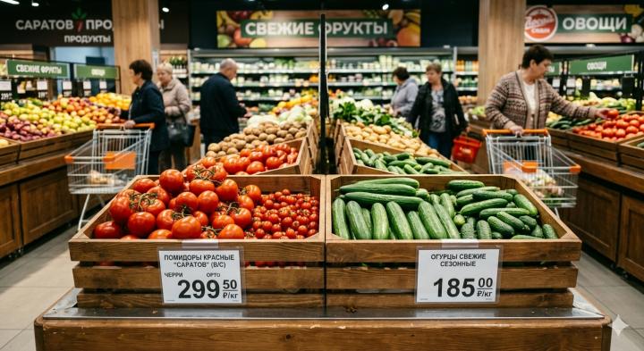В Саратовской области начали падать цены на огурцы, помидоры и яйца