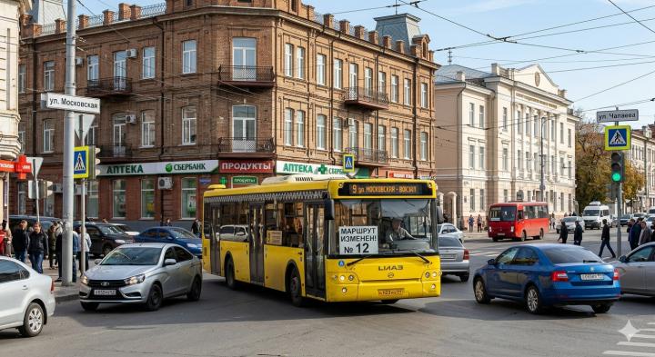 В центре Саратова из-за дорожных работ изменили схемы движения семи автобусов и троллейбусов