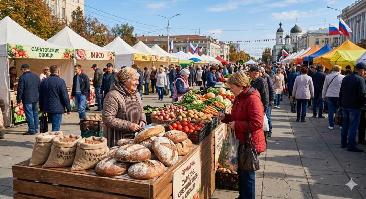 Самый дешевый хлеб и мясо в ПФО: Минсельхоз отчитался о ценах и продуктовой независимости Саратовской области
