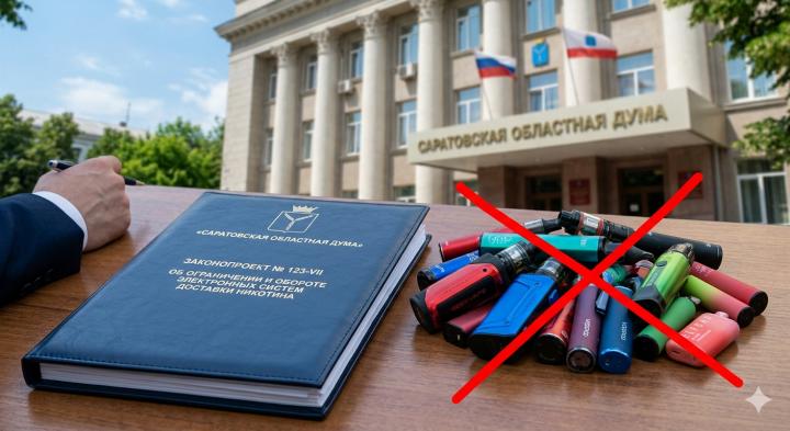 Депутаты облдумы внесли законопроект о полном запрете продажи вейпов в Саратовской области