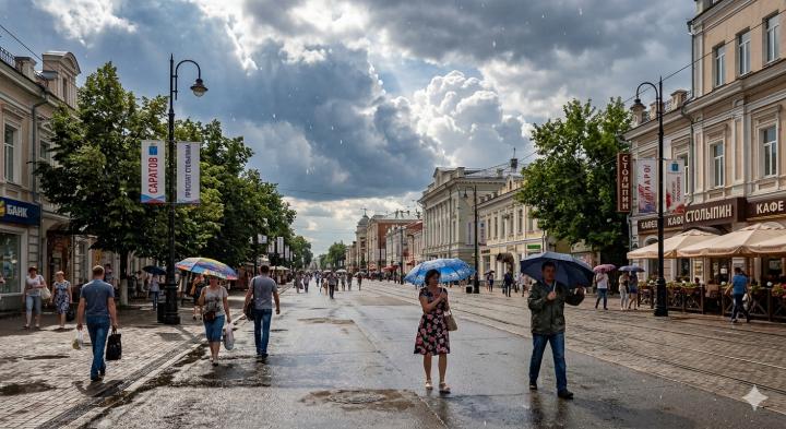 Дождь и гроза: синоптики рассказали о погоде в Саратове на ближайшие сутки