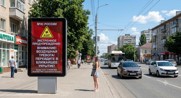 Экстренное предупреждение РСЧС: жителей Саратовской области призвали пройти в укрытия из-за угрозы БПЛА